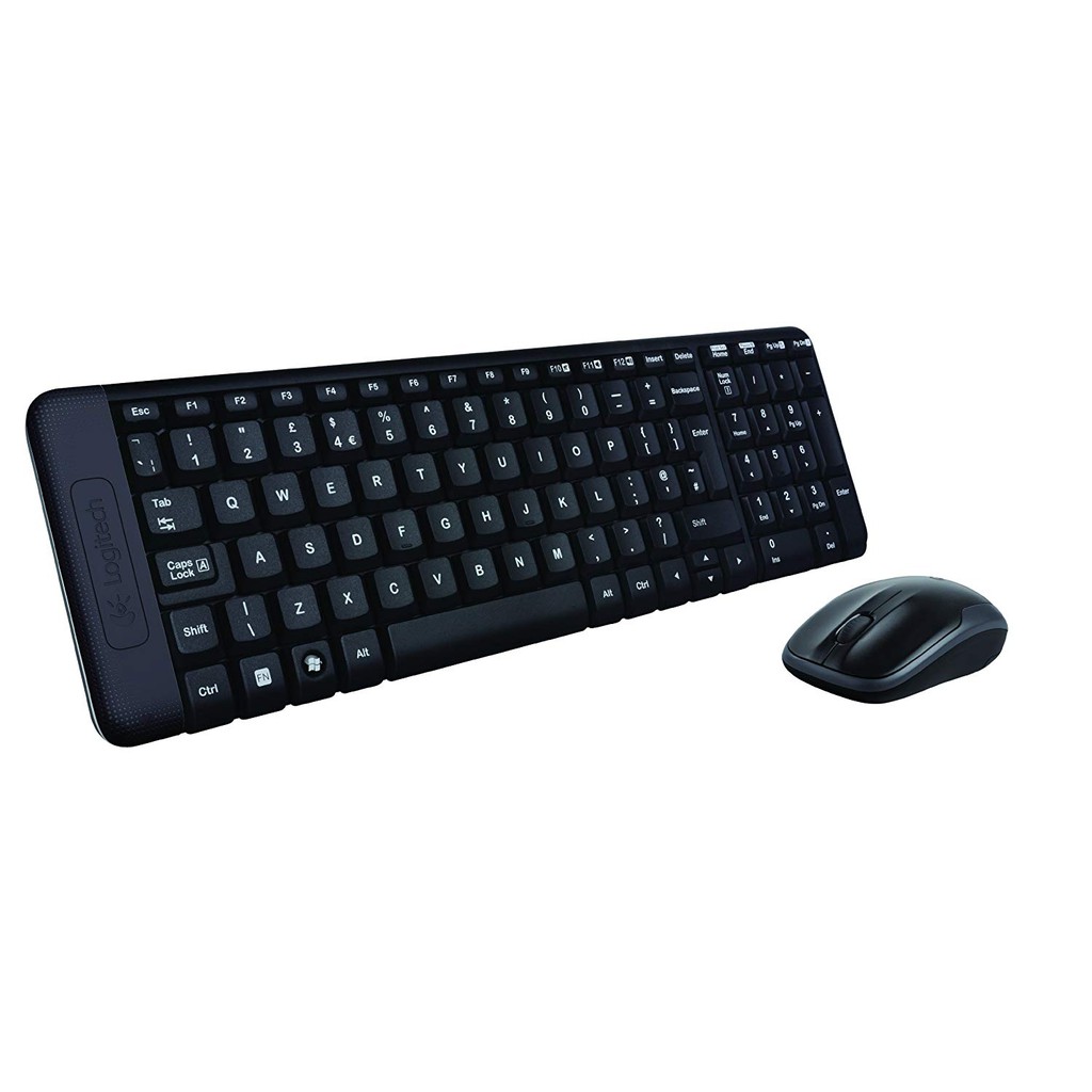 Keyboard Mouse Wireless Logitech MK220 COMBO Original Compact Windows, MAC, Linus &amp; Chrome OS