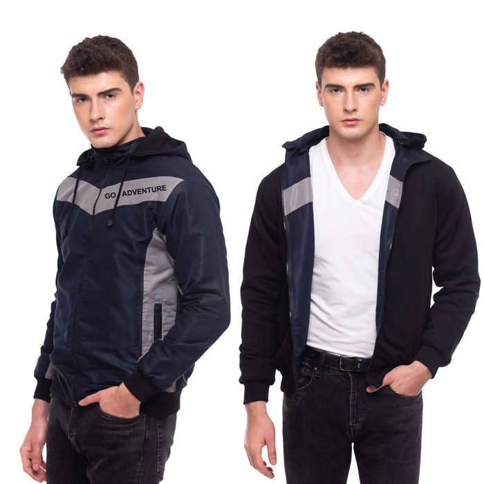 JAKET PRIA JAKET TASLAN ANTI AIR JAKET WATERPROOF PRIA BOLAK BAL