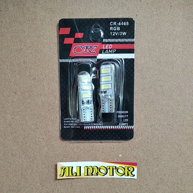 Lampu cumi kota jelly kedip flash 6 mata warna putih