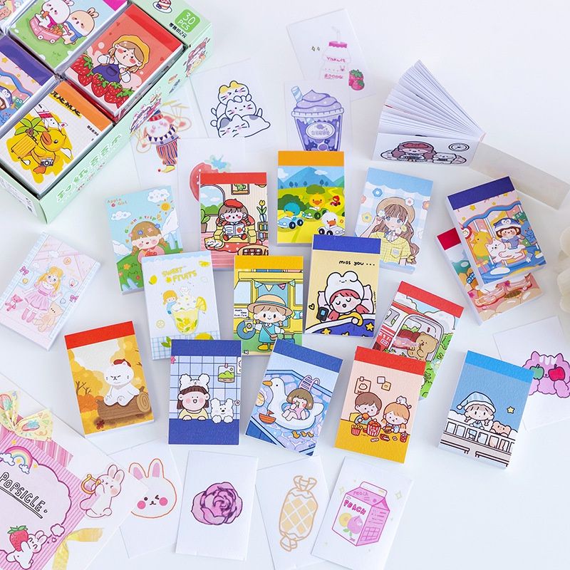 

stiker Kertas / Selotip Washi Motif Kartun Lucu Untuk Dekorasi Buku Catatan
