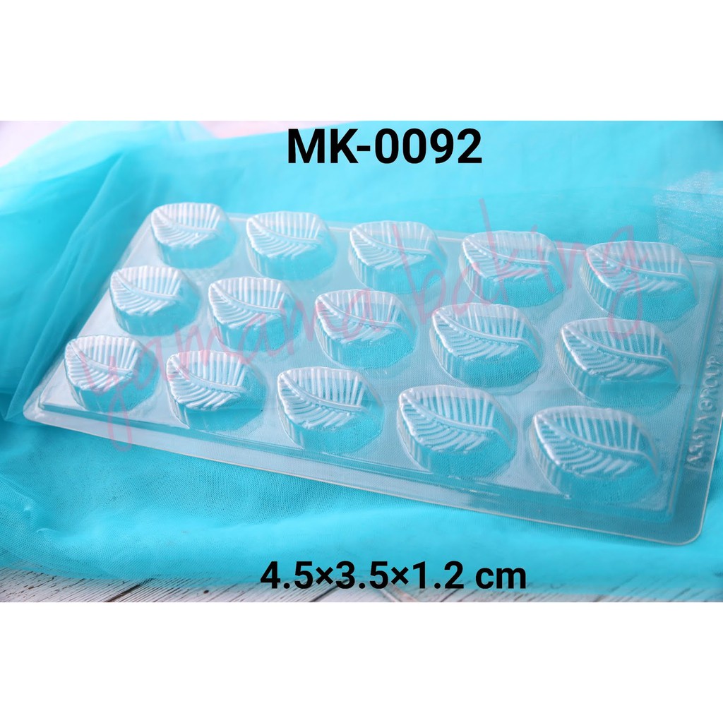 MK-0092 Cetakan coklat fondant truffle box chocolate daun green tea