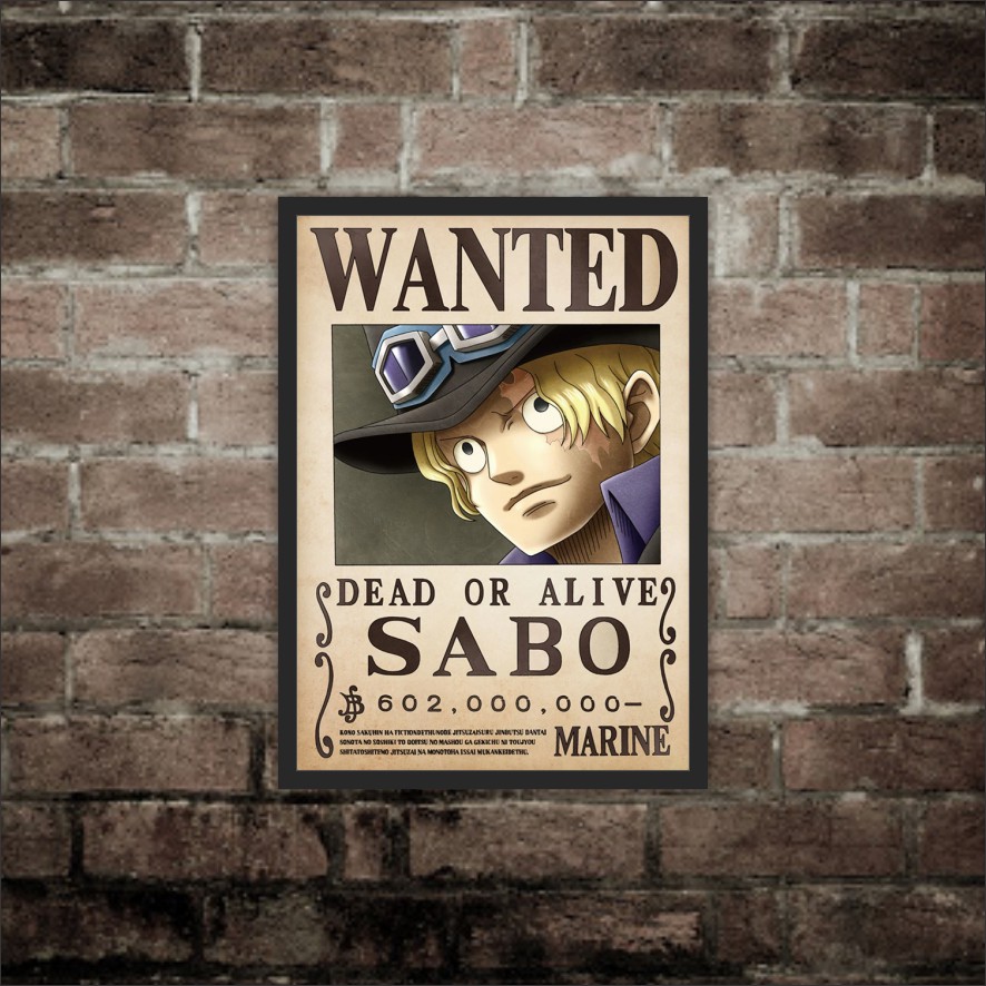 Poster Anime one piece wanted Hiasan Dinding Kamar wall decor-4
