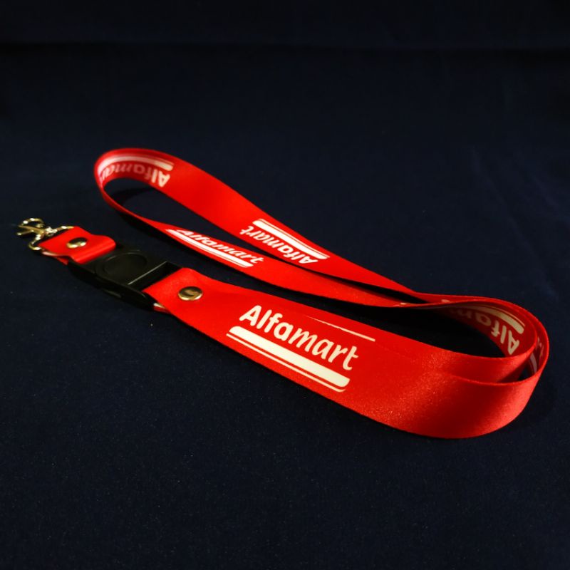 Tali lanyard Alfamart Biasa satuan custom idcard id card