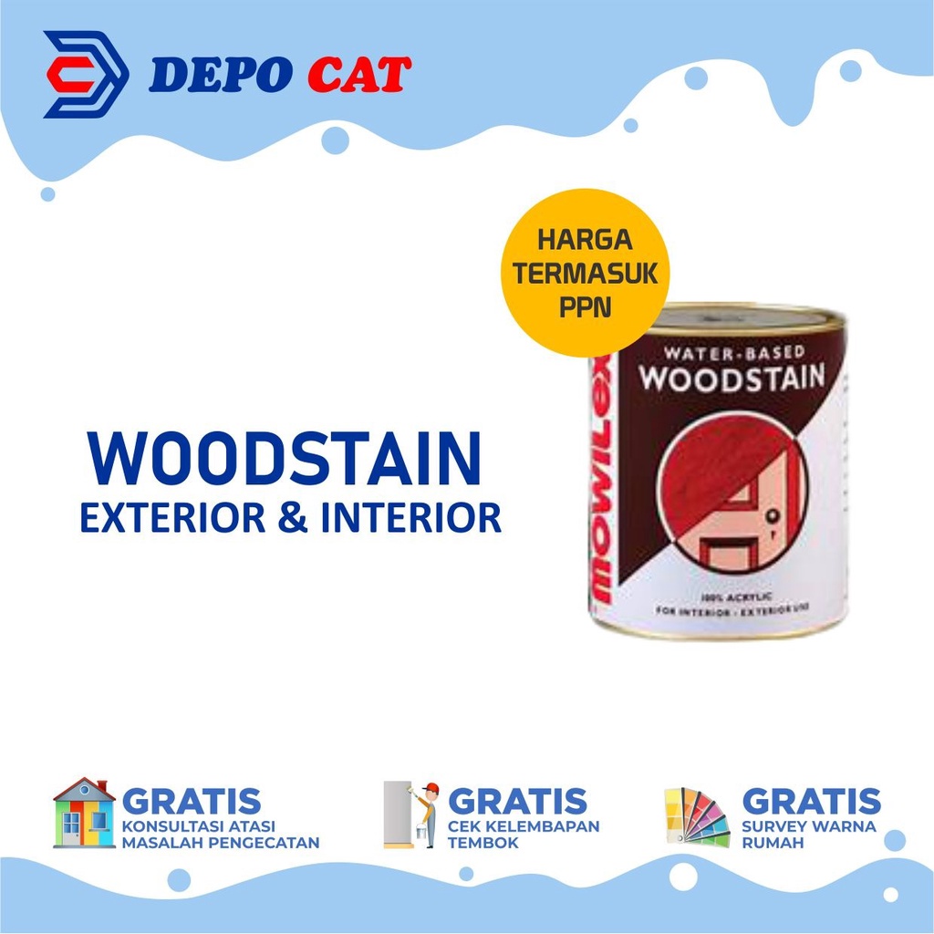 Mowilex Woodstain 1L Politur Kayu