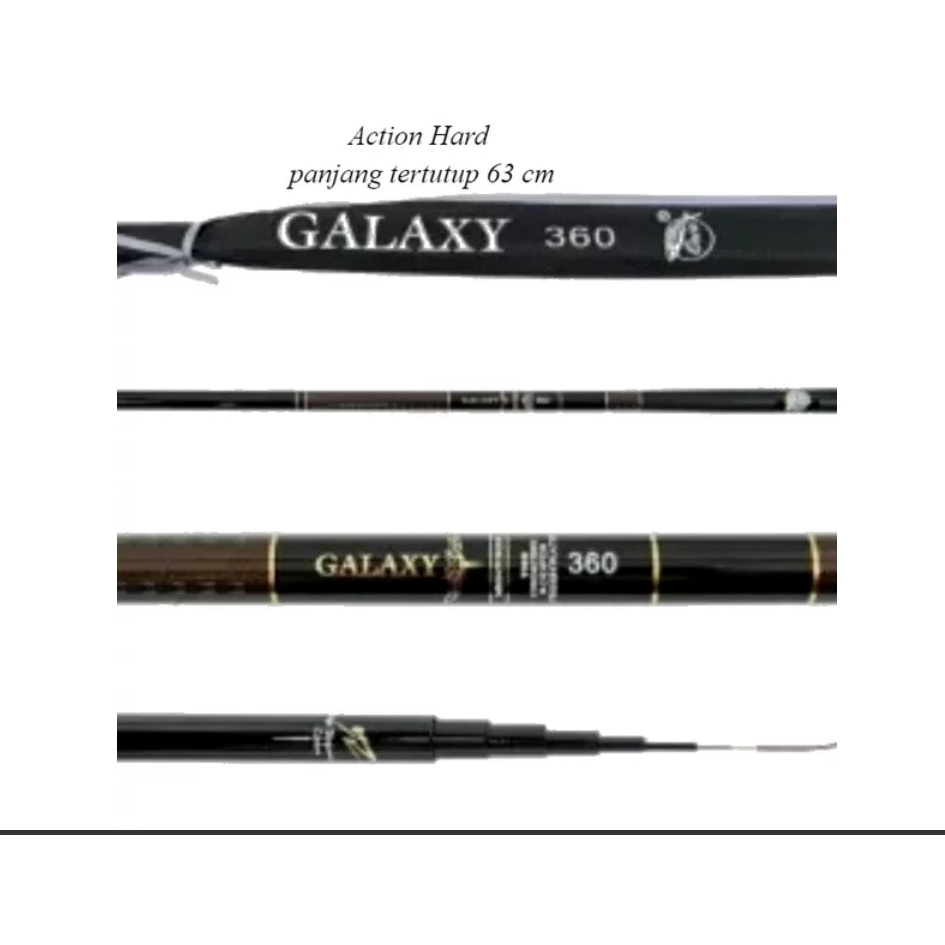 Joran Tegek Bahan Carbon Kaku Ringan Orca Galaxy 360 , 450, dan 540