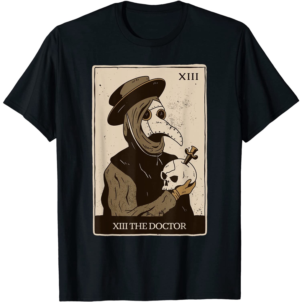 Baju Dewasa Tarot Card Doctor Skull T-Shirt