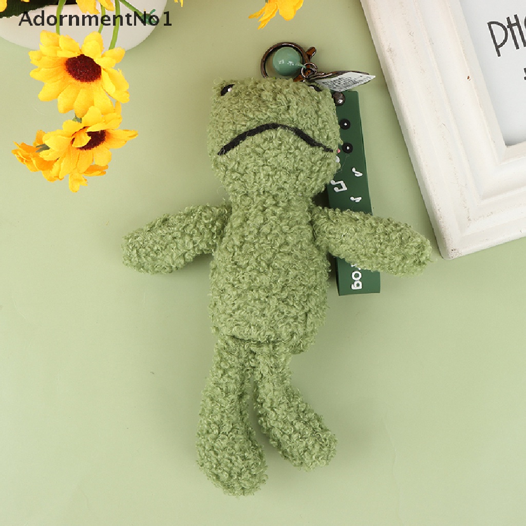 (AdornmentNo1) Gantungan Kunci Boneka Kodok Hijau Bahan Plush