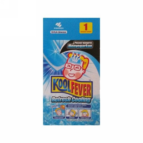 Kool Fever Adult Refresh Cooling - Plester Kompres Penurun Demam Dewasa Koolfever 1 Sheet