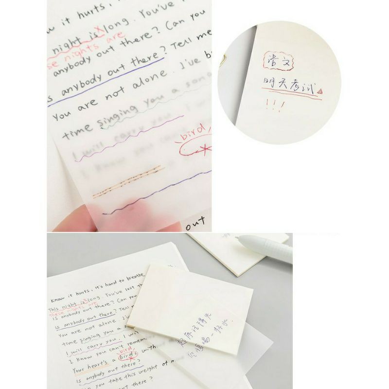(READY STOCK) Sticky Note Transparan-3