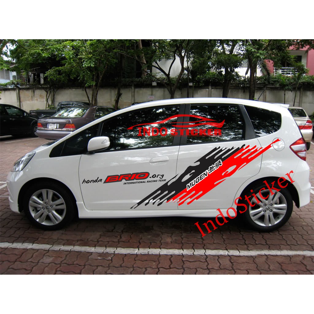 aksesoris sticker stiker mobil brio stiker mobil honda brio terbaru termurah