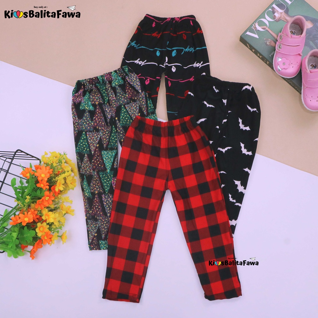 [KATUN KOREA] SPESIAL CHRISTMAS Legging Cecilia uk Bayi 3-12 Bulan PREMIUM IMPORT / Celana Leging Anak Perempuan IMPORT