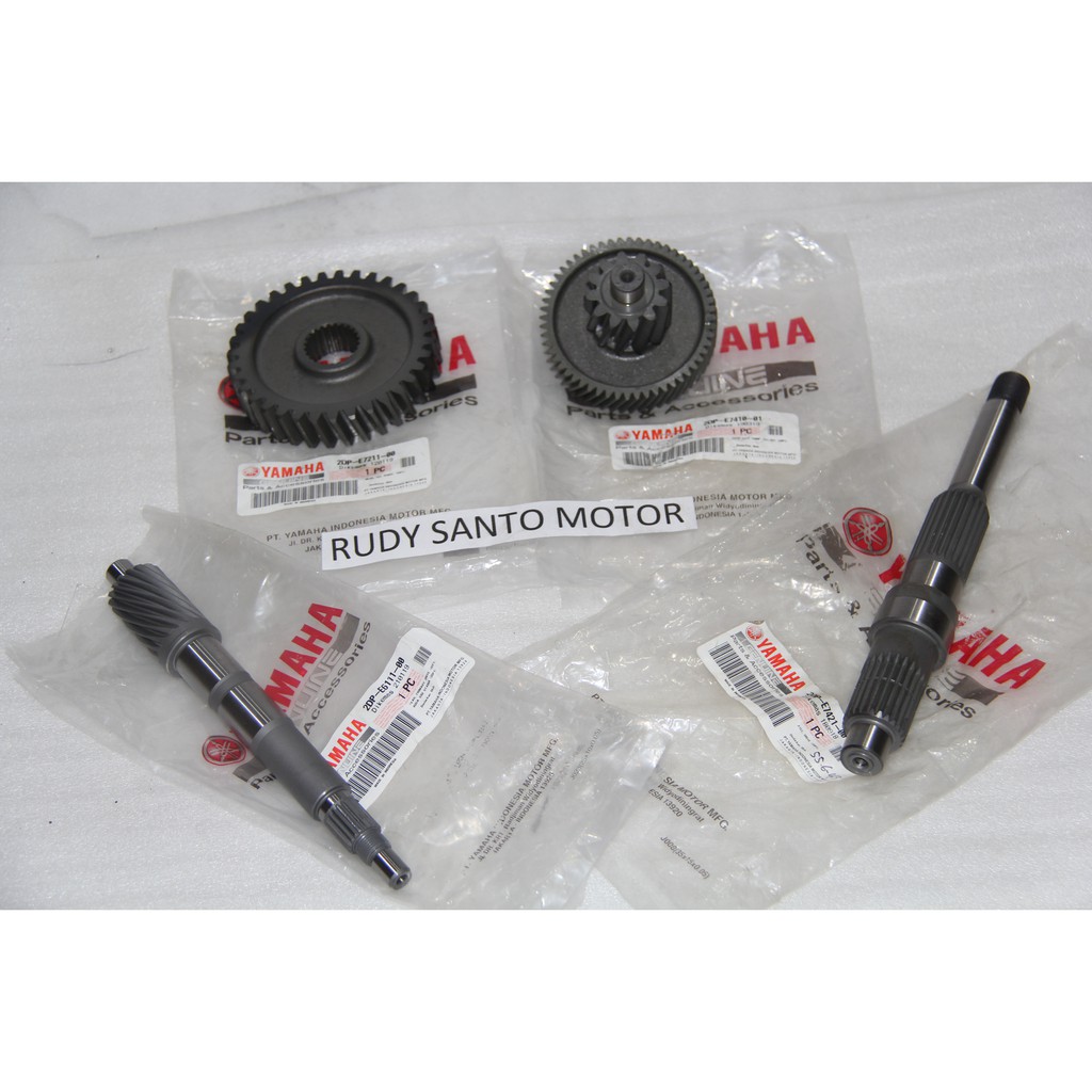 Gear Gigi Rasio Transmision N-Max NMax plus As Roda Belakang Original 2DP-E7211-00 & 2DP-E7410-01 & 
