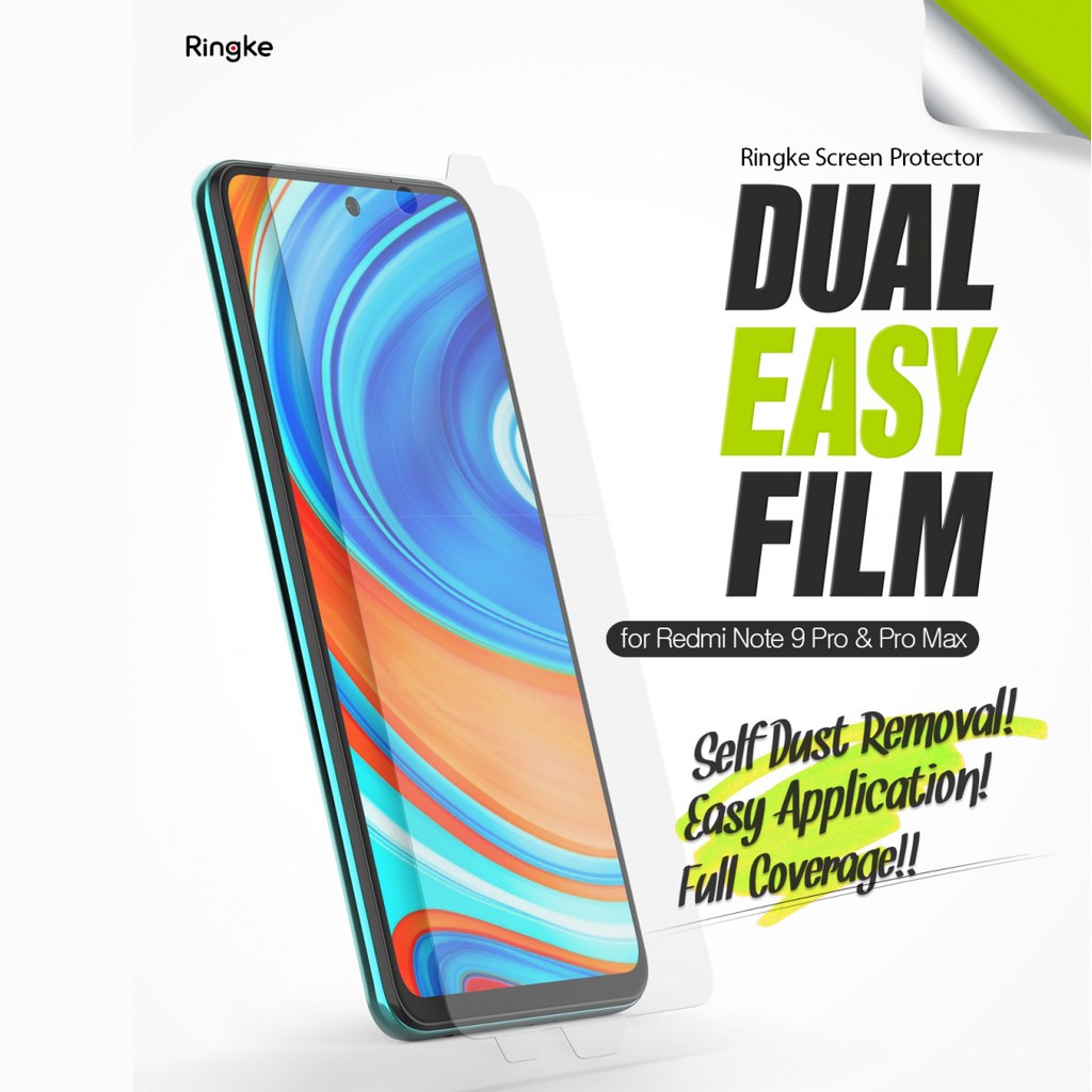 Screen Guard Xiaomi Redmi Note 9 Pro Ringke Dual Easy Anti Gores