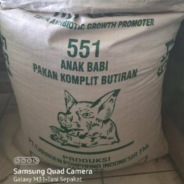 10kg Pakan 551 Pur Babi Untuk ayam Jago/Bangkok