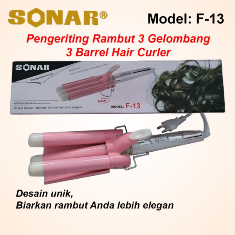 CATOK RAMBUT SONAR F13 3 GELOMBANG WAVE