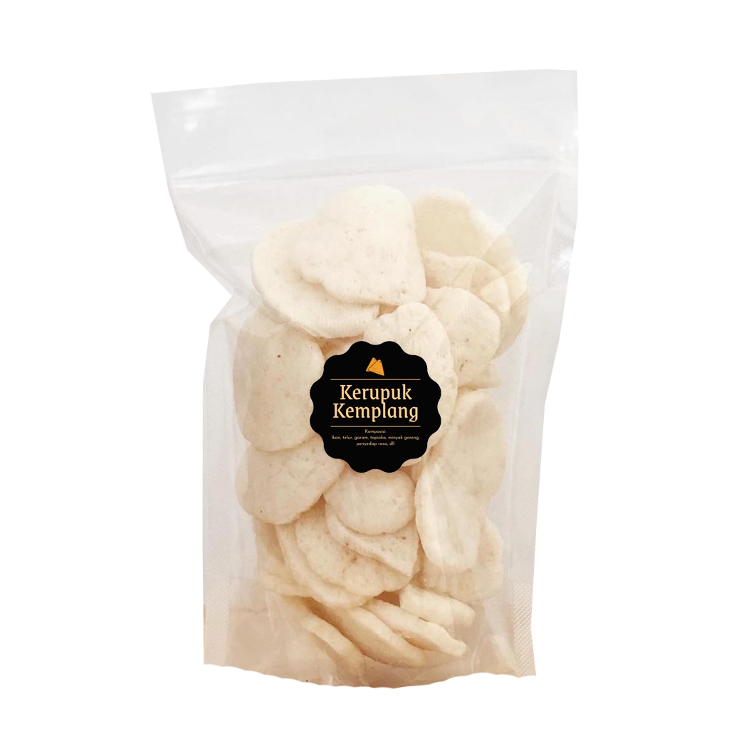 [DELISH SNACKS] Kerupuk Kemplang (M) 70gr / Snack Cemilan / Camilan Krupuk Palembang Ikan Asin Gurih