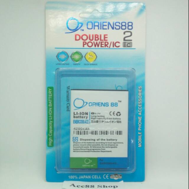 Baterai Batre Battery Double Power OR88/ Oriens88 Evercoss A7Z