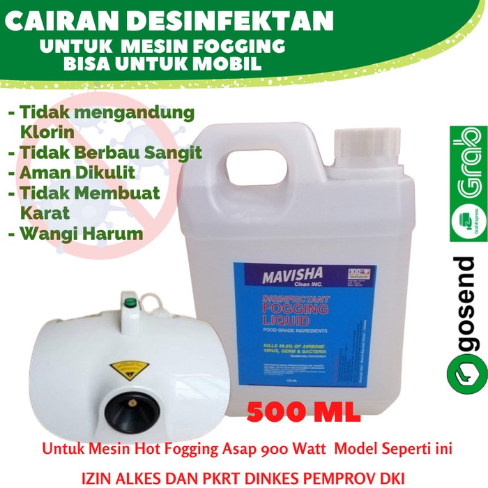 Cairan Hot Fogging 500 ML - Fogging Liquid Mobil - Foging Desinfektan