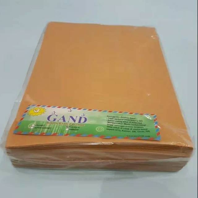  Amplop Coklat  1 2 Folio F4 isi 100 Lembar Shopee Indonesia