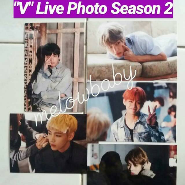 V BTS EXHIBITION SEASON 2 TAEHYUNG LIVE PHOTO SET OFFICIAL