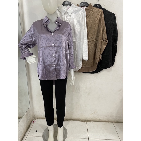 kemeja satin lv