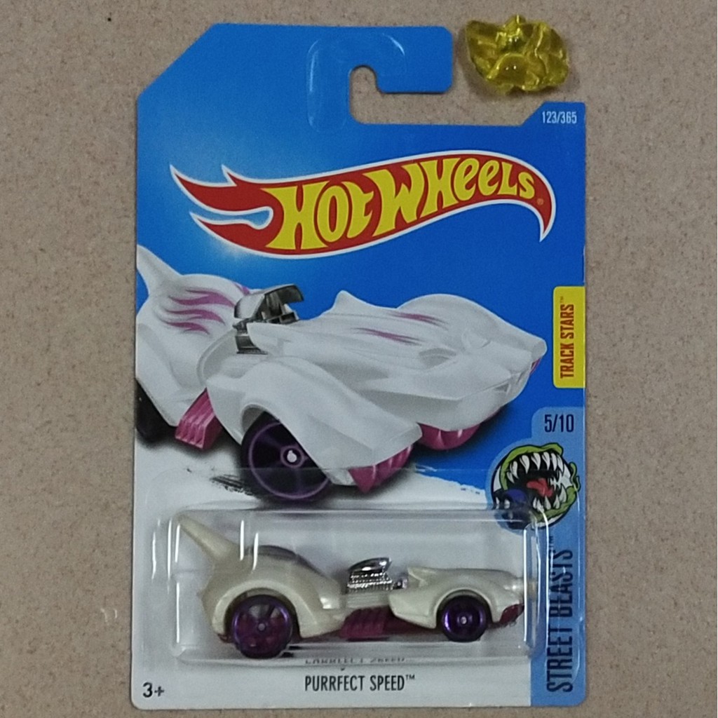 HOT WHEELS PURRFECT SPEED WHITE HOTWHEELS