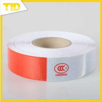 Harga Pabrik Sticker Safety Reflective Merah Putih Luminasi Warning Sign Per Roll qzRbmytEpRzVp