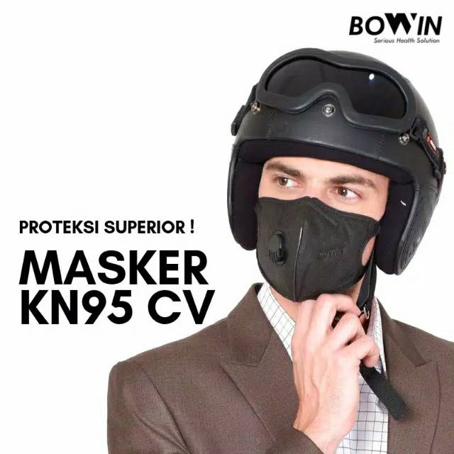 Masker BOWIN KN95CV Masker motor masker kesehatan anti polusi masker half face