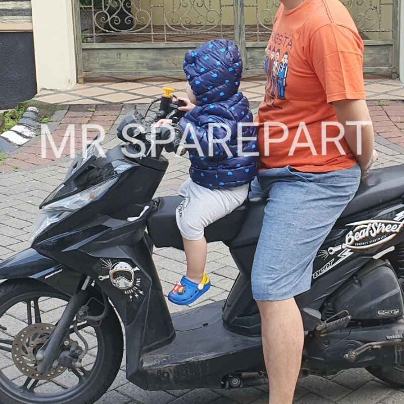 OO2 Jok Motor Tambahan ANAK | Kursi Kulit Duduk Balita Bayi Sepeda Motor | Extra Jox Bonceng Boncengan