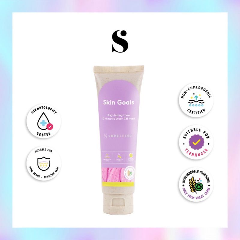 SOMETHINC SKIN GOALS BRIGHTENING GLOW WASH OFF MASK 60 ML