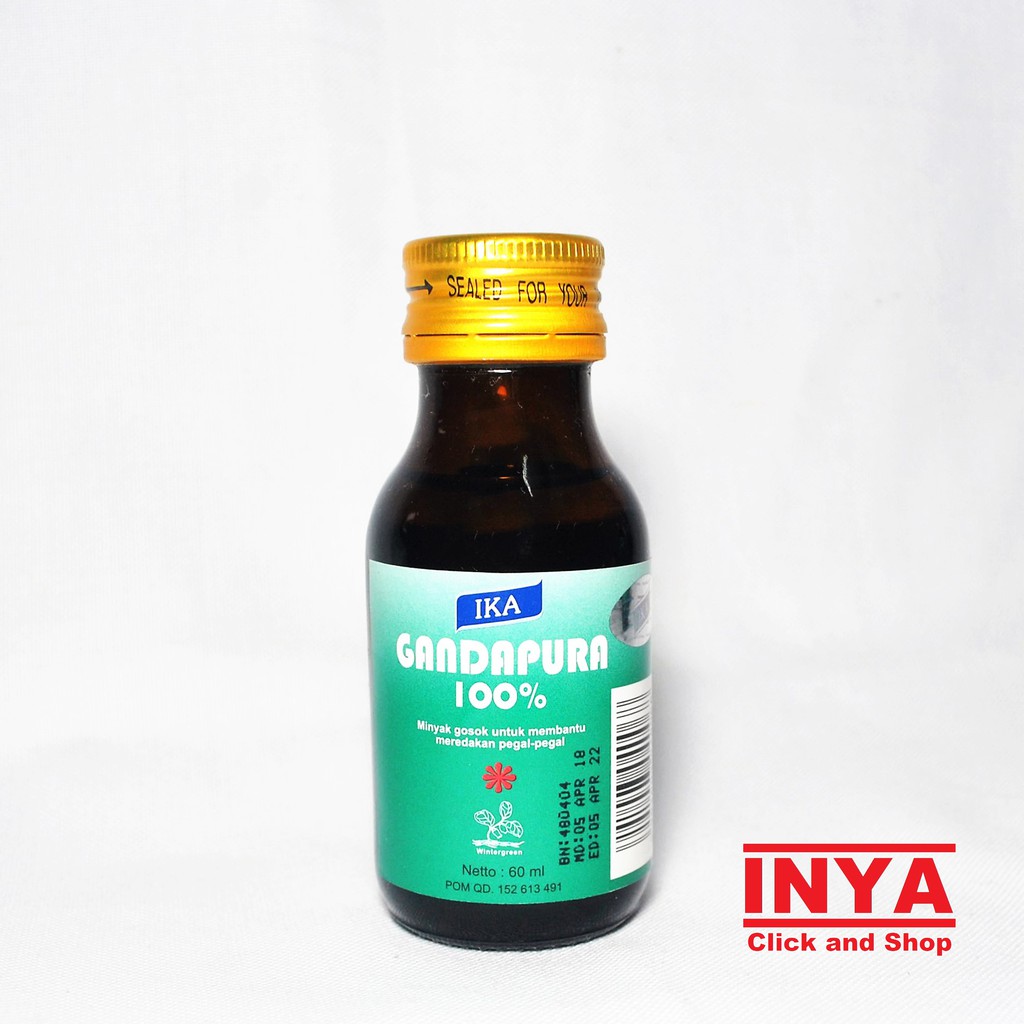 GANDAPURA IKA 100% WINTERGREEN OIL - Minyak Gosok - Liniment Oil - Pijat