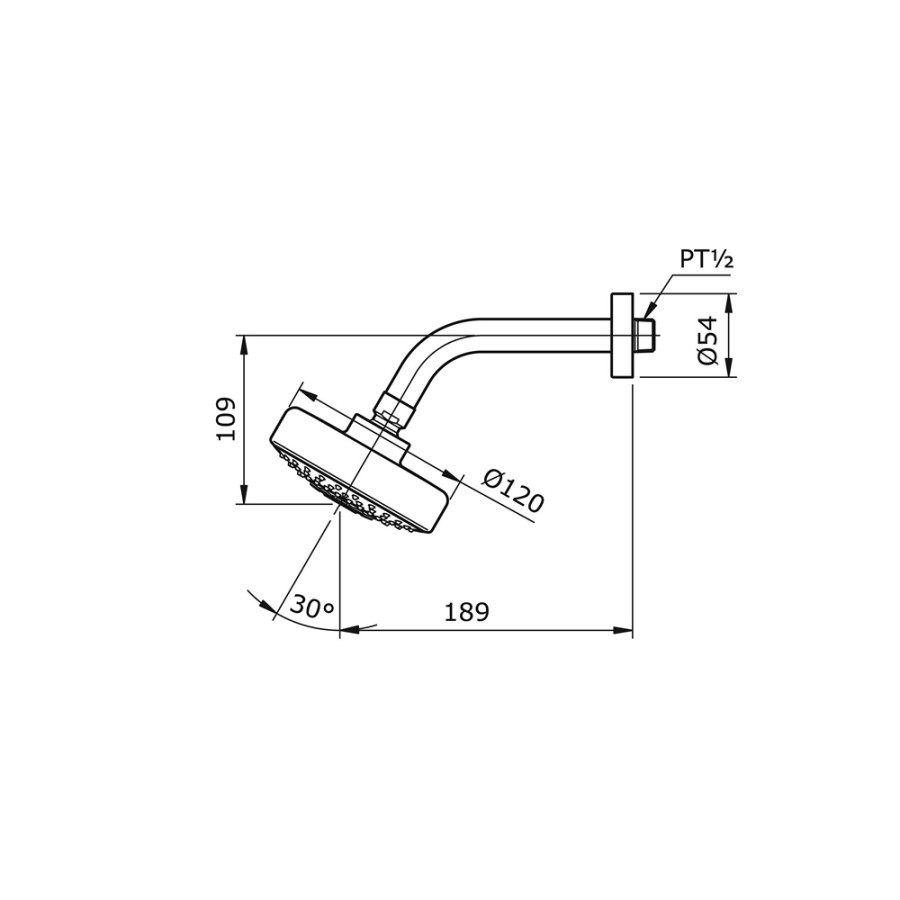 TOTO wall shower tanam TX465SEN