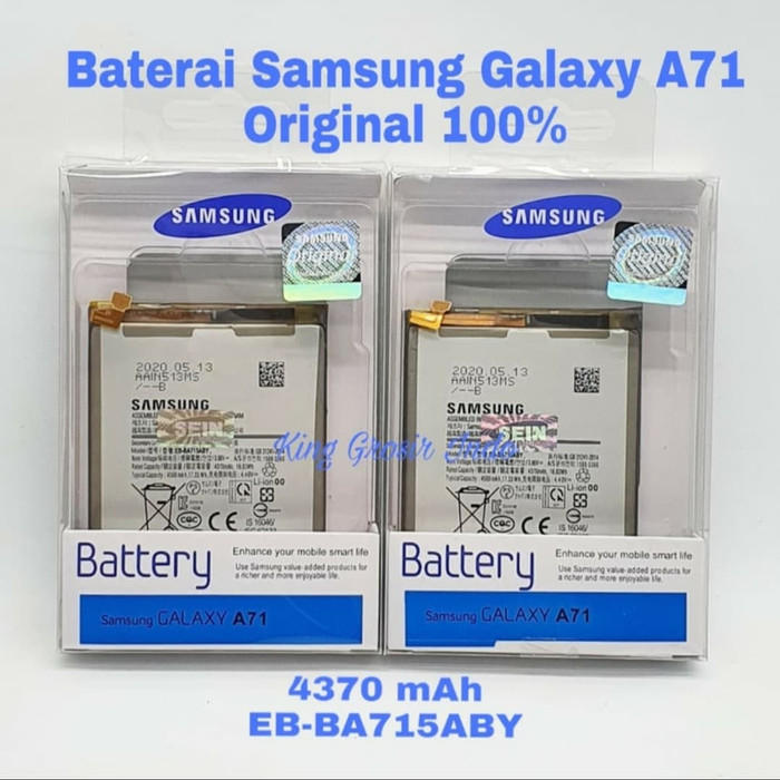 Baterai Samsung Galaxy A71 Original 100% Battery Batre