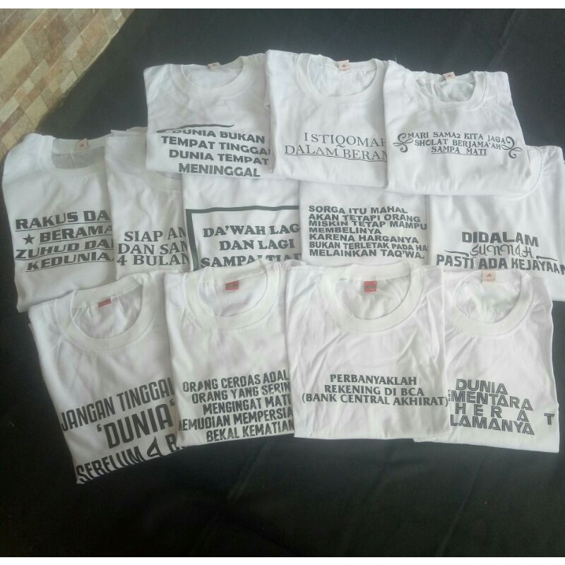 Kaos Islami/Kaos Dakwah/Kaos dakwah Pria Lengan Panjang