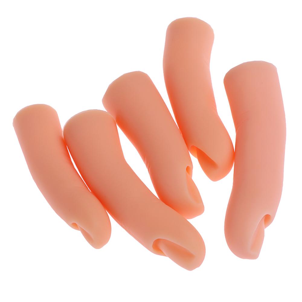 Mxbeauty Fake Fingers 5Pcs/set Alat Nail Art Silikon Model Praktek