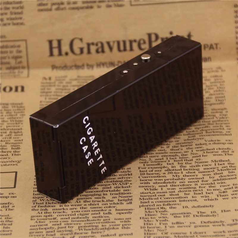 Kotak Rokok Fashion Aluminium Cigarette Case / Tempat Penyimpanan Case Wadah Kotak Rokok / Bungkus Roko Rokok  Murah / Wadah Rokok Keren Akrilik / Tempat Rokok Kretek / Kotak Rokok Kulit Stainless Steel Polos Elegan Anti Air Murah Original