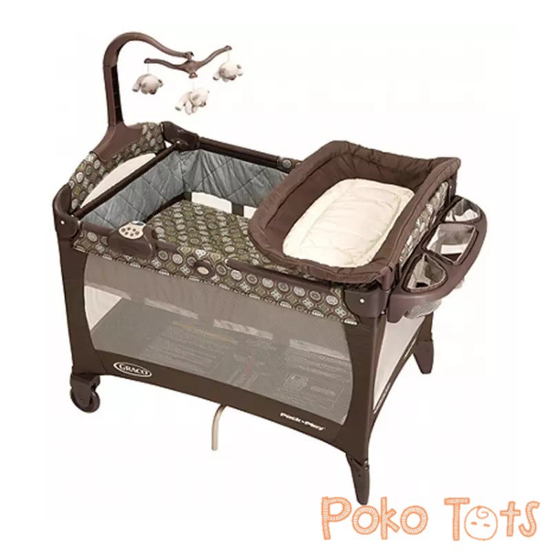 Graco Pack 'N Play Barcelona Bluegrass Portable Playard Box Bayi Graco Ranjang Bayi