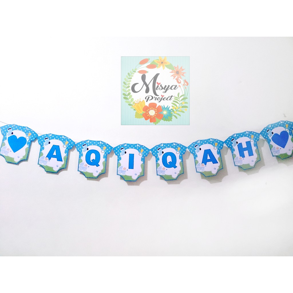 BANNER BUNTING FLAG DEKORASI TEDAK SITEN AQIQAH TURUN BANNER BUNTING FLAG DEKORASI TEDAK SITEN AQIQAH TURUN