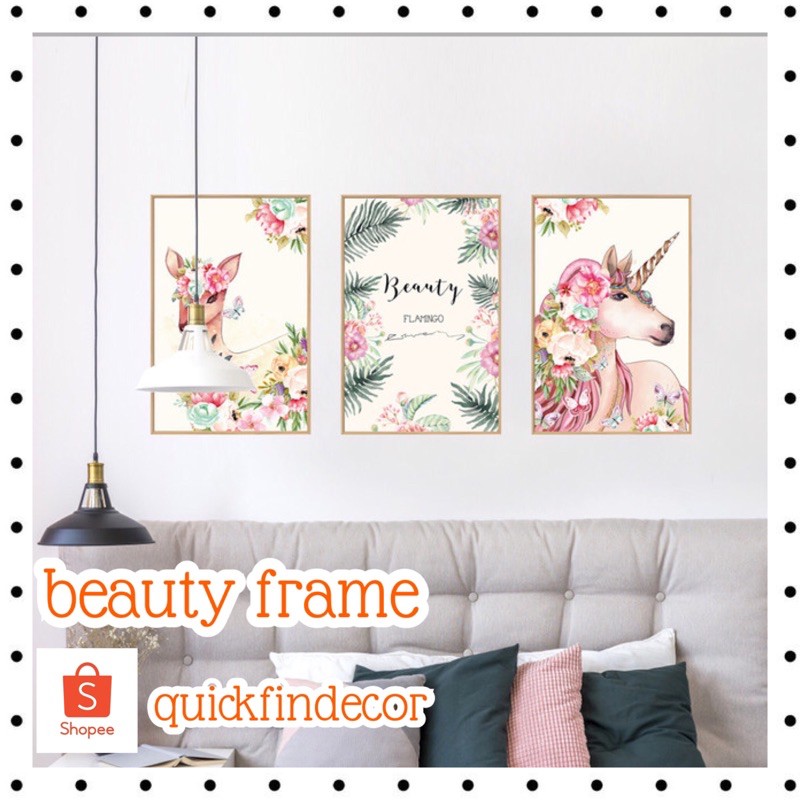 wall sticker / wall stiker / stiker dinding / sticker dinding beauty frame