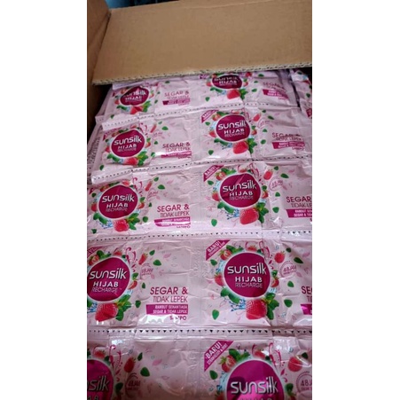 shampo sunsilk sachet dpt 12 pcs pink