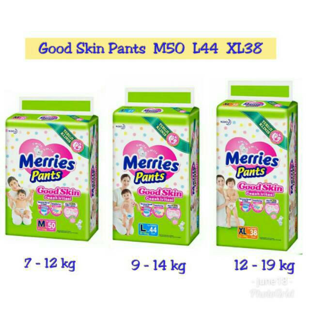 MERRIES PANTS GOOD SKIN XL 38 / L44 / M50 / XXL28 / M34