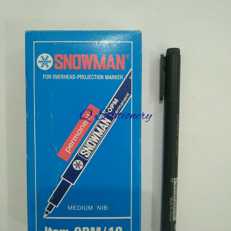 

Pulpen permanent OPM Snowman