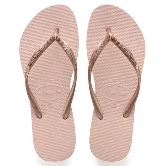 Promo Original Havaianas Slim 0076-Ballet Rose - Rose Gold, 41-42
