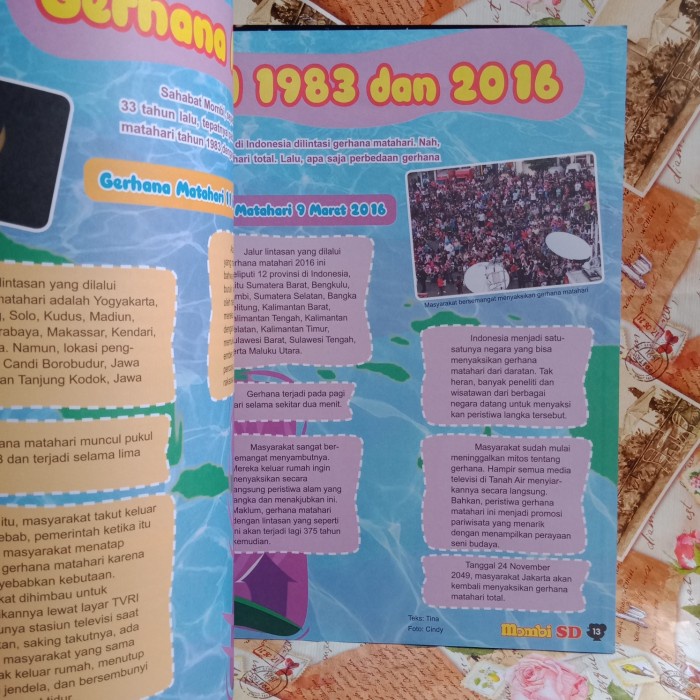 Majalah- Majalah Mombi Sd - Serba-Serbi Gerhana - Vol. 132 2016 -Majalah.