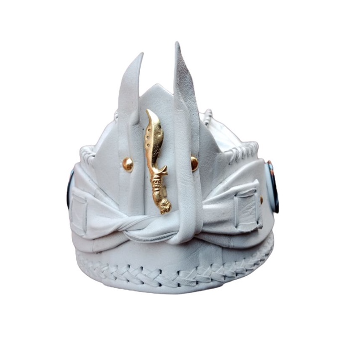 blangkon sunda kulit / iket kulit / belangkon sunda / belangkon kulit / bendo kulit