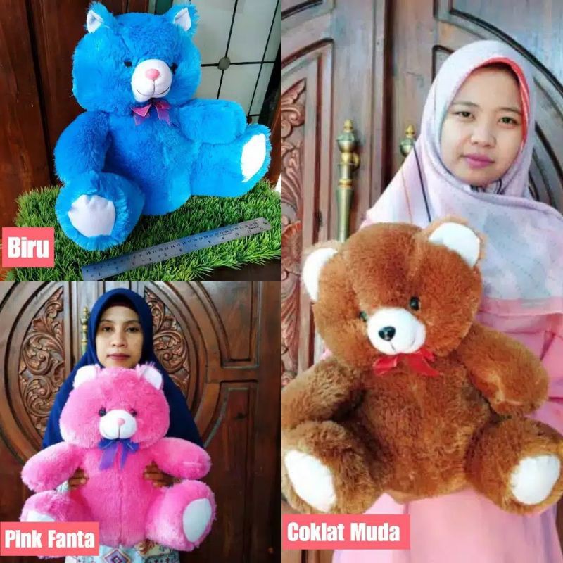 BONEKA TEDDY BEAR 40 CM LUCU / BONEKA BERUANG TEDDY TERMURAH TERLARIS SNI / BONEKA KUALITAS PREMIUM