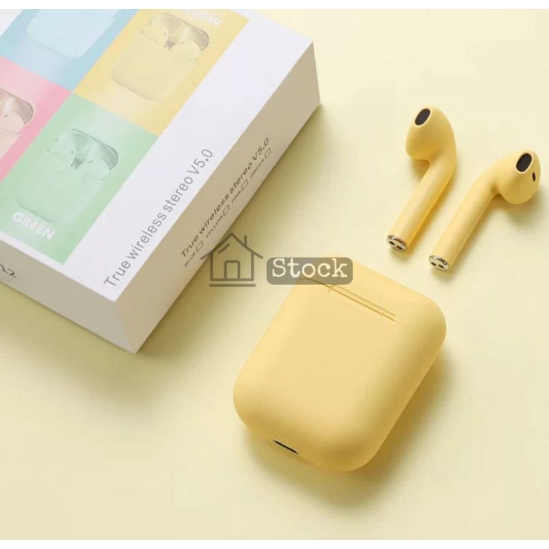 Inpods TWS i12 Earphone Bluetooth Macaron+ TWS Bluetooth i12