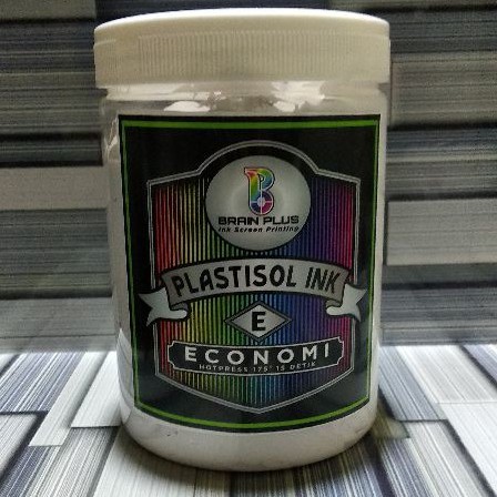 

Tinta Sablon PLASTISOL ECONOMY Brain Plus PUTIH 1kg