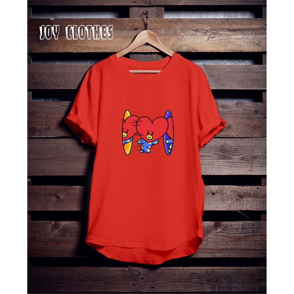 BTS 21 RED TSHIRT- TATA V BTS RED TSHIRT-KAOS SABLON ARMY V TATA BTS- V TSHIRT- KAOS UNISEX BTS