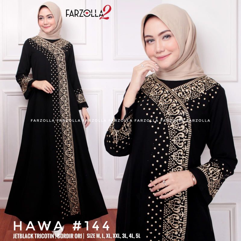 Abaya Turkey  JETBLACK 144 hitam bordir//turki saudi ORI LD 130 /Abaya Hitam JUMBO M-3L,4L,5L